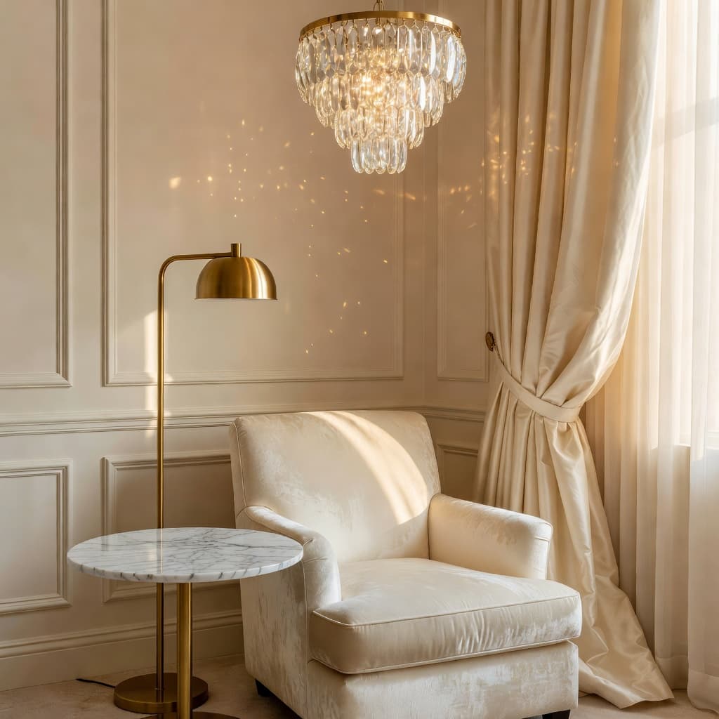AI で生成したラグジュアリーインテリア(ホテルライク)